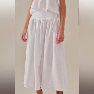 Rouri white kate skirt